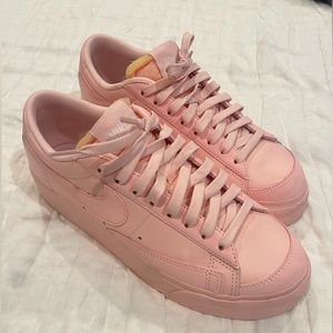 Women’s Nike Pink Platform Blazers, worn once. Size 8.